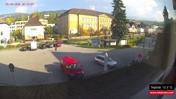 Střed obce Rokytnice nad Jizerou