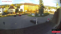 Střed obce Rokytnice nad Jizerou
