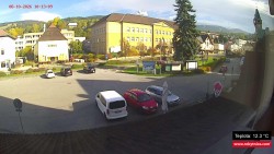 Střed obce Rokytnice nad Jizerou