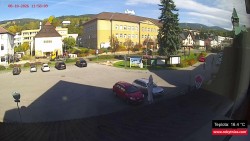 Střed obce Rokytnice nad Jizerou