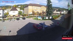 Střed obce Rokytnice nad Jizerou