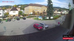 Střed obce Rokytnice nad Jizerou