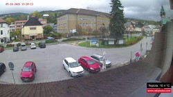 Střed obce Rokytnice nad Jizerou