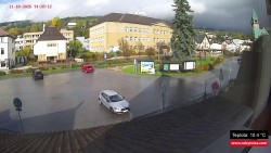 Střed obce Rokytnice nad Jizerou