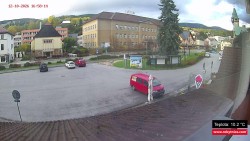 Střed obce Rokytnice nad Jizerou