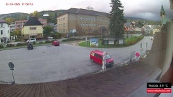 Střed obce Rokytnice nad Jizerou