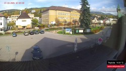 Střed obce Rokytnice nad Jizerou