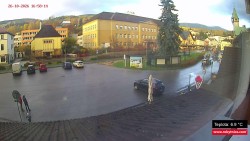 Střed obce Rokytnice nad Jizerou