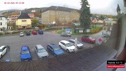 Střed obce Rokytnice nad Jizerou