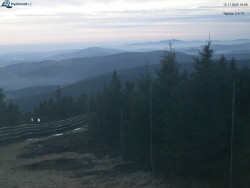 Lysá hora, pohled na západ