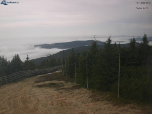 Město Rokytnice nad Jizerou - Lysá hora, pohled na západ - 13.11.2025 v 08:15 Město Rokytnice nad Jizerou - Lysá hora, pohled na západ - 13.11.2025 v 08:15