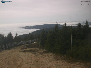 Město Rokytnice nad Jizerou - Lysá hora, pohled na západ - 13.11.2025 v 10:03 Město Rokytnice nad Jizerou - Lysá hora, pohled na západ - 13.11.2025 v 10:03