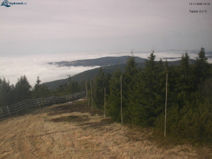 Město Rokytnice nad Jizerou - Lysá hora, pohled na západ - 13.11.2025 v 10:15 Město Rokytnice nad Jizerou - Lysá hora, pohled na západ - 13.11.2025 v 10:15