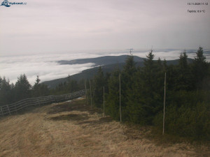 Město Rokytnice nad Jizerou - Lysá hora, pohled na západ - 13.11.2025 v 11:15 Město Rokytnice nad Jizerou - Lysá hora, pohled na západ - 13.11.2025 v 11:15