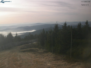 Město Rokytnice nad Jizerou - Lysá hora, pohled na západ - 13.11.2025 v 14:15 Město Rokytnice nad Jizerou - Lysá hora, pohled na západ - 13.11.2025 v 14:15