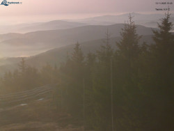 Lysá hora, pohled na západ