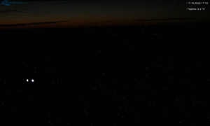 Město Rokytnice nad Jizerou - Lysá hora, pohled na západ - 17.12.2025 v 17:15 Město Rokytnice nad Jizerou - Lysá hora, pohled na západ - 17.12.2025 v 17:15