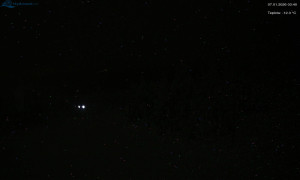 Město Rokytnice nad Jizerou - Lysá hora, pohled na západ - 7.1.2026 v 03:45 Město Rokytnice nad Jizerou - Lysá hora, pohled na západ - 7.1.2026 v 03:45