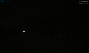 Město Rokytnice nad Jizerou - Lysá hora, pohled na západ - 7.1.2026 v 04:15 Město Rokytnice nad Jizerou - Lysá hora, pohled na západ - 7.1.2026 v 04:15