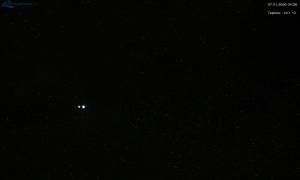 Město Rokytnice nad Jizerou - Lysá hora, pohled na západ - 7.1.2026 v 04:31 Město Rokytnice nad Jizerou - Lysá hora, pohled na západ - 7.1.2026 v 04:31