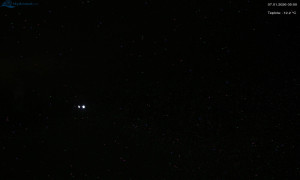 Město Rokytnice nad Jizerou - Lysá hora, pohled na západ - 7.1.2026 v 05:03 Město Rokytnice nad Jizerou - Lysá hora, pohled na západ - 7.1.2026 v 05:03