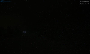 Město Rokytnice nad Jizerou - Lysá hora, pohled na západ - 7.1.2026 v 05:15 Město Rokytnice nad Jizerou - Lysá hora, pohled na západ - 7.1.2026 v 05:15