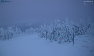 Město Rokytnice nad Jizerou - Lysá hora, pohled na západ - 7.1.2026 v 08:03 Město Rokytnice nad Jizerou - Lysá hora, pohled na západ - 7.1.2026 v 08:03