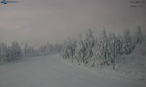 Město Rokytnice nad Jizerou - Lysá hora, pohled na západ - 7.1.2026 v 11:45 Město Rokytnice nad Jizerou - Lysá hora, pohled na západ - 7.1.2026 v 11:45