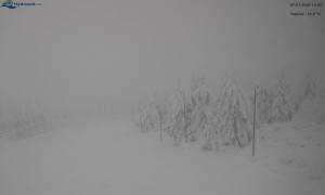 Město Rokytnice nad Jizerou - Lysá hora, pohled na západ - 7.1.2026 v 14:03 Město Rokytnice nad Jizerou - Lysá hora, pohled na západ - 7.1.2026 v 14:03