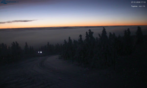 Město Rokytnice nad Jizerou - Lysá hora, pohled na západ - 7.1.2026 v 17:15 Město Rokytnice nad Jizerou - Lysá hora, pohled na západ - 7.1.2026 v 17:15