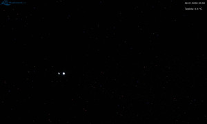 Město Rokytnice nad Jizerou - Lysá hora, pohled na západ - 26.1.2026 v 00:03 Město Rokytnice nad Jizerou - Lysá hora, pohled na západ - 26.1.2026 v 00:03