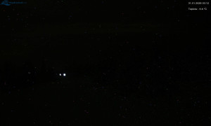 Město Rokytnice nad Jizerou - Lysá hora, pohled na západ - 31.1.2026 v 03:15 Město Rokytnice nad Jizerou - Lysá hora, pohled na západ - 31.1.2026 v 03:15