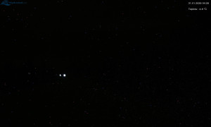 Město Rokytnice nad Jizerou - Lysá hora, pohled na západ - 31.1.2026 v 04:31 Město Rokytnice nad Jizerou - Lysá hora, pohled na západ - 31.1.2026 v 04:31