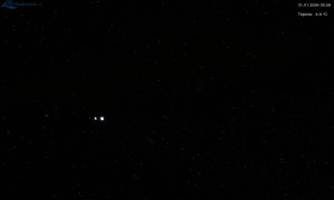 Město Rokytnice nad Jizerou - Lysá hora, pohled na západ - 31.1.2026 v 05:31 Město Rokytnice nad Jizerou - Lysá hora, pohled na západ - 31.1.2026 v 05:31