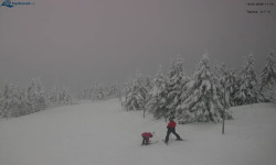 Lysá hora, pohled na západ