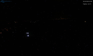 Město Rokytnice nad Jizerou - Lysá hora, pohled na západ - 20.2.2026 v 00:15 Město Rokytnice nad Jizerou - Lysá hora, pohled na západ - 20.2.2026 v 00:15