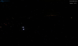 Město Rokytnice nad Jizerou - Lysá hora, pohled na západ - 20.2.2026 v 02:15 Město Rokytnice nad Jizerou - Lysá hora, pohled na západ - 20.2.2026 v 02:15