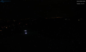 Město Rokytnice nad Jizerou - Lysá hora, pohled na západ - 20.2.2026 v 06:03 Město Rokytnice nad Jizerou - Lysá hora, pohled na západ - 20.2.2026 v 06:03