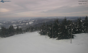 Město Rokytnice nad Jizerou - Lysá hora, pohled na západ - 20.2.2026 v 08:15 Město Rokytnice nad Jizerou - Lysá hora, pohled na západ - 20.2.2026 v 08:15
