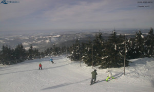 Město Rokytnice nad Jizerou - Lysá hora, pohled na západ - 20.2.2026 v 09:15 Město Rokytnice nad Jizerou - Lysá hora, pohled na západ - 20.2.2026 v 09:15