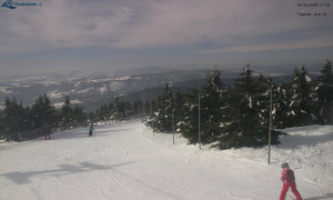 Město Rokytnice nad Jizerou - Lysá hora, pohled na západ - 20.2.2026 v 11:15 Město Rokytnice nad Jizerou - Lysá hora, pohled na západ - 20.2.2026 v 11:15