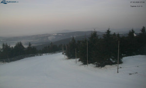 Město Rokytnice nad Jizerou - Lysá hora, pohled na západ - 27.2.2026 v 07:03 Město Rokytnice nad Jizerou - Lysá hora, pohled na západ - 27.2.2026 v 07:03