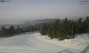 Město Rokytnice nad Jizerou - Lysá hora, pohled na západ - 27.2.2026 v 08:15 Město Rokytnice nad Jizerou - Lysá hora, pohled na západ - 27.2.2026 v 08:15