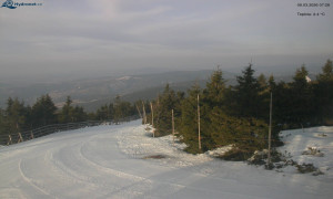 Město Rokytnice nad Jizerou - Lysá hora, pohled na západ - 9.3.2026 v 07:31 Město Rokytnice nad Jizerou - Lysá hora, pohled na západ - 9.3.2026 v 07:31