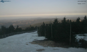 Město Rokytnice nad Jizerou - Lysá hora, pohled na západ - 28.3.2026 v 06:31 Město Rokytnice nad Jizerou - Lysá hora, pohled na západ - 28.3.2026 v 06:31