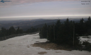 Město Rokytnice nad Jizerou - Lysá hora, pohled na západ - 28.3.2026 v 08:01 Město Rokytnice nad Jizerou - Lysá hora, pohled na západ - 28.3.2026 v 08:01