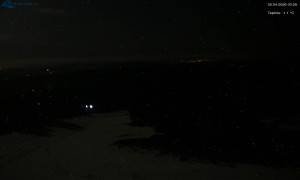 Město Rokytnice nad Jizerou - Lysá hora, pohled na západ - 2.4.2026 v 03:31 Město Rokytnice nad Jizerou - Lysá hora, pohled na západ - 2.4.2026 v 03:31