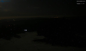 Město Rokytnice nad Jizerou - Lysá hora, pohled na západ - 2.4.2026 v 04:15 Město Rokytnice nad Jizerou - Lysá hora, pohled na západ - 2.4.2026 v 04:15