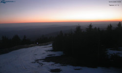 Lysá hora, pohled na západ