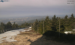 Lysá hora, pohled na západ